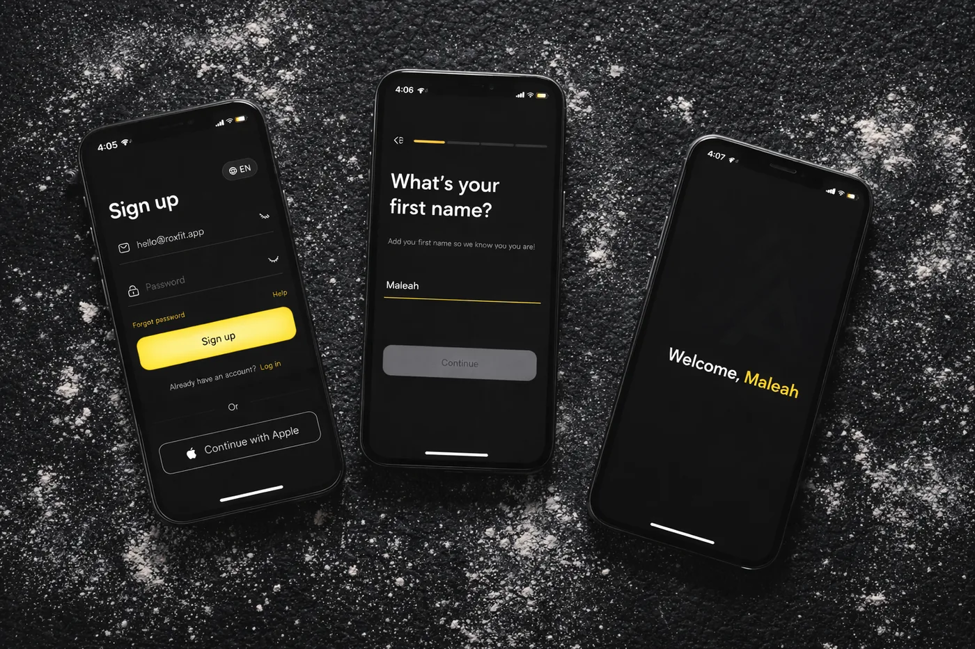 Intro carousel screen