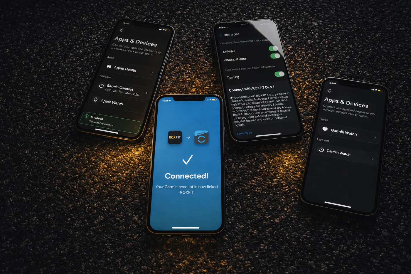 Profile > Devices with Garmin option