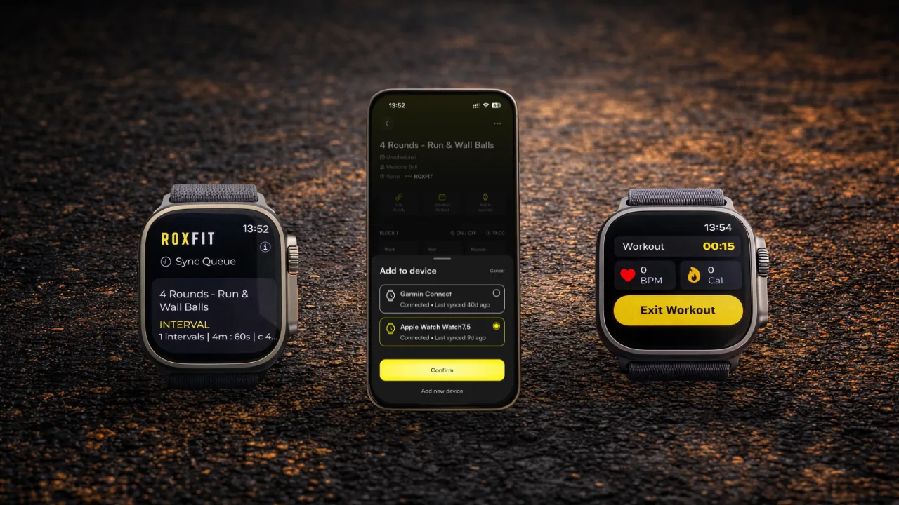 Workout preview with 'Add to Wearable' button
