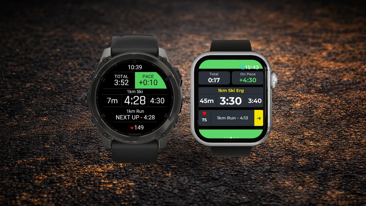 Wearable and Phone visual of PaceMe in progress