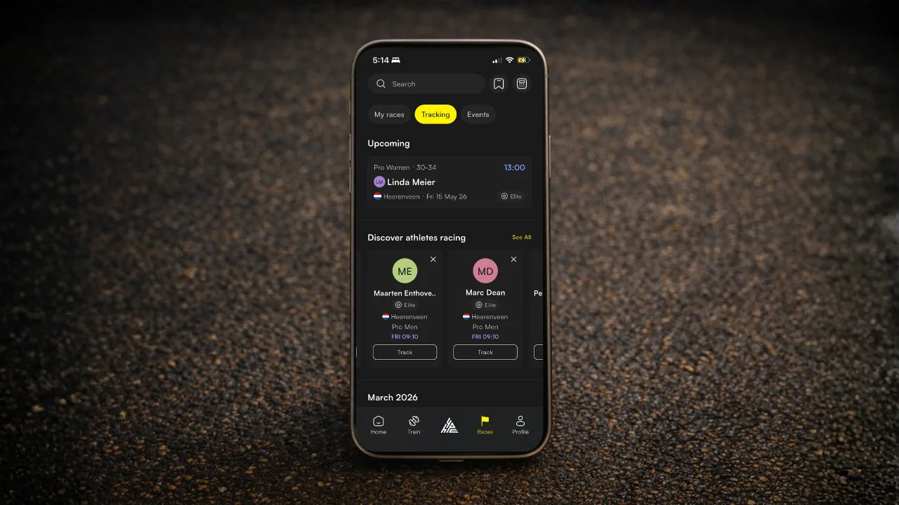 Race notification settings