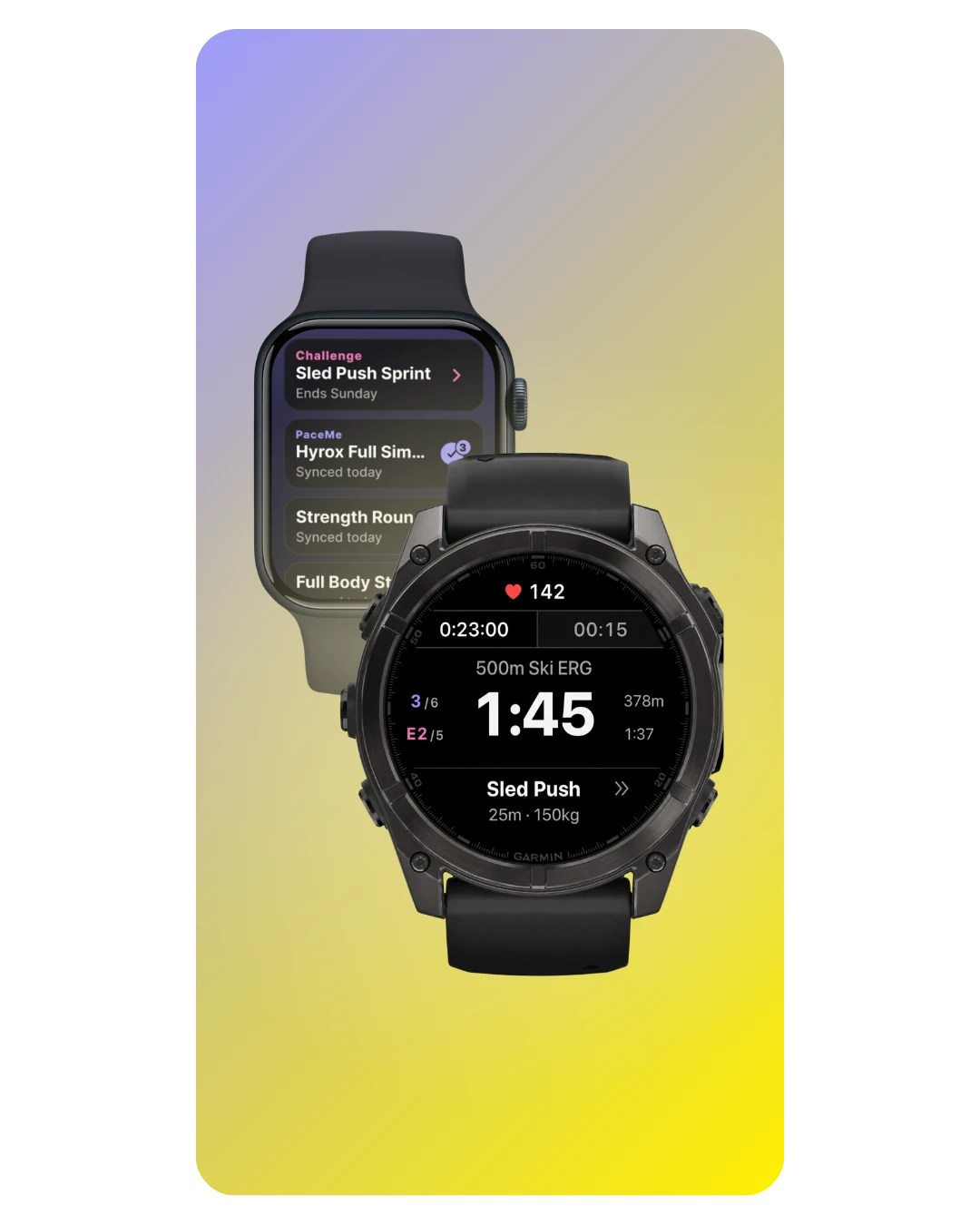 Sync to Apple Watch & Garmin - Garmin