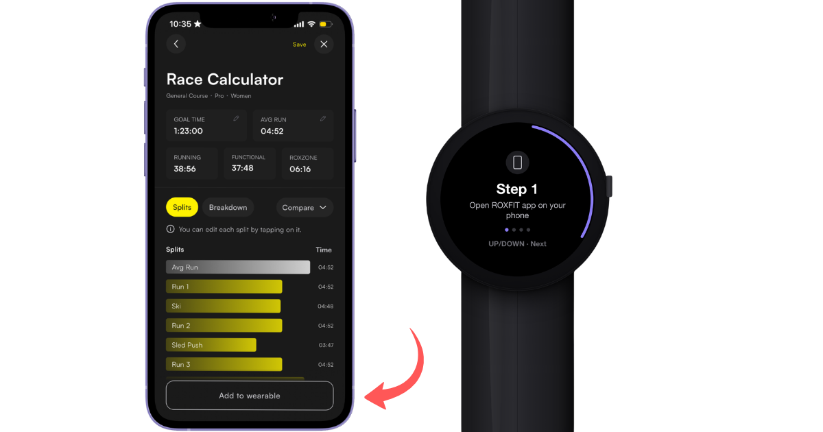 Race Calculator Add to wearable, and Wear OS onboarding Step 1